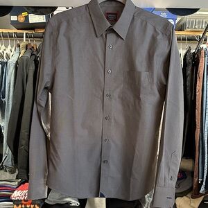 Untuckit button down shirt. Gray, slim fit small. NWOT
